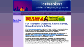 What Icebreakerfun.com website looked like in 2017 (6 years ago)