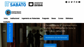 What Isabato.edu.ar website looked like in 2017 (8 years ago)