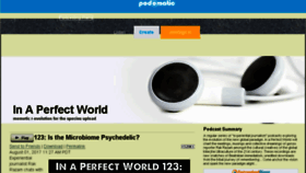 What In-a-perfect-world.podomatic.com website looked like in 2017 (6 years ago)