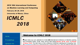 What Icmlc.org website looked like in 2017 (6 years ago)
