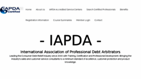 What Iapda.org website looked like in 2017 (6 years ago)