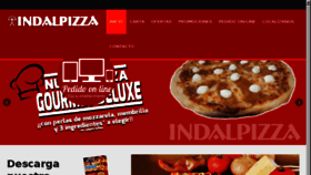 What Indalpizza.es website looked like in 2017 (6 years ago)