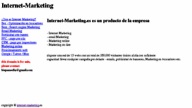 What Internet-marketing.es website looked like in 2017 (6 years ago)