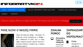 What Informatyk24.elblag.pl website looked like in 2017 (6 years ago)