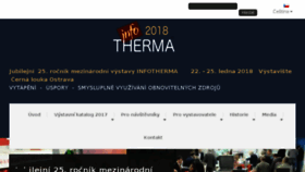 What Infotherma.cz website looked like in 2017 (6 years ago)