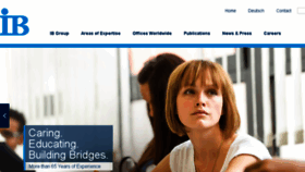 What Internationaler-bund.org website looked like in 2017 (8 years ago)
