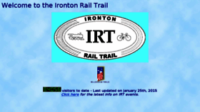 What Irontonrailtrail.org website looked like in 2017 (6 years ago)