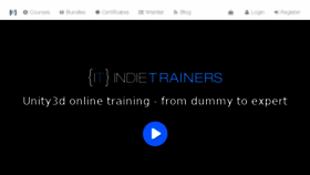 What Indietrainers.com website looked like in 2017 (6 years ago)