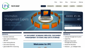 What Ipcgroup.co.uk website looked like in 2017 (6 years ago)