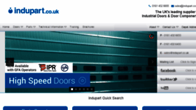 What Indupart.co.uk website looked like in 2017 (6 years ago)