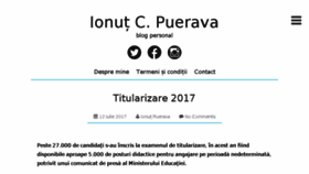 What Ionut-puerava.com website looked like in 2017 (6 years ago)