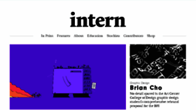What Intern-mag.com website looked like in 2017 (6 years ago)