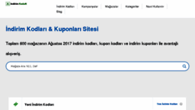 What Indirimkodun.com website looked like in 2017 (6 years ago)