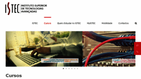 What Istec.pt website looked like in 2017 (7 years ago)
