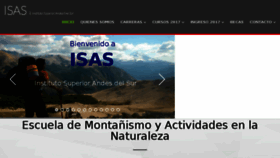 What Isas.edu.ar website looked like in 2017 (6 years ago)