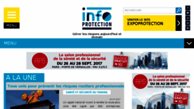 What Infoprotection.fr website looked like in 2017 (6 years ago)