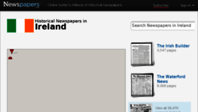 What Irishnewspapers.com website looked like in 2017 (6 years ago)
