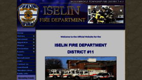 What Iselinfire.org website looked like in 2017 (6 years ago)