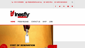 What Inesflyafrica.com.ng website looked like in 2017 (6 years ago)