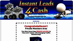 What Instantleads4cash.com website looked like in 2017 (6 years ago)