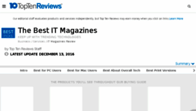 What It-magazines-review.toptenreviews.com website looked like in 2017 (6 years ago)