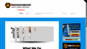 What Innovationboom.com website looked like in 2017 (6 years ago)