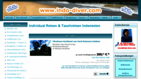 What Indo-divers.com website looked like in 2017 (6 years ago)