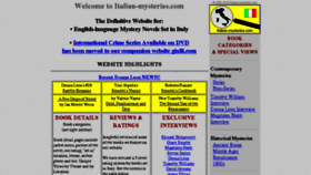 What Italian-mysteries.com website looked like in 2017 (6 years ago)
