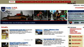 What Ilava.sk website looked like in 2017 (6 years ago)