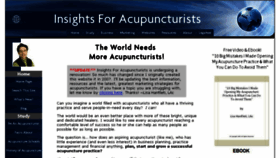 What Insights-for-acupuncturists.com website looked like in 2017 (6 years ago)
