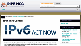 What Ipv6actnow.org website looked like in 2017 (6 years ago)