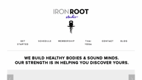 What Ironrootstudio.com website looked like in 2017 (6 years ago)