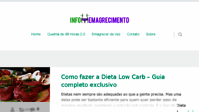 What Infoemagrecimento.com website looked like in 2017 (6 years ago)
