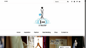 What Iamabride.com website looked like in 2017 (6 years ago)
