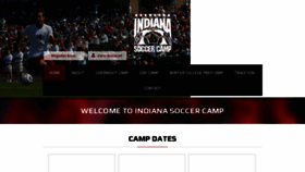What Indianasoccercamp.com website looked like in 2017 (6 years ago)