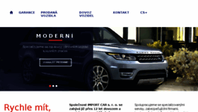What Import-car.cz website looked like in 2017 (6 years ago)