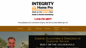 What Integrityhomepro.com website looked like in 2017 (6 years ago)
