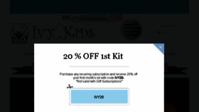 What Ivy-kids.com website looked like in 2017 (6 years ago)