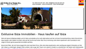What Ibiza-insel-der-zeit.com website looked like in 2017 (6 years ago)