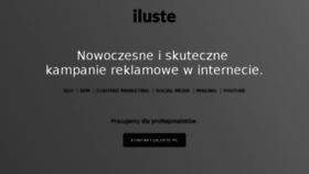 What Iluste.pl website looked like in 2017 (6 years ago)
