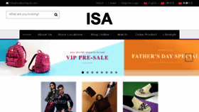 What Isaboutique.com website looked like in 2017 (6 years ago)