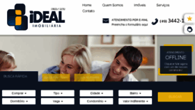 What Imobiliariaideal.imb.br website looked like in 2017 (6 years ago)