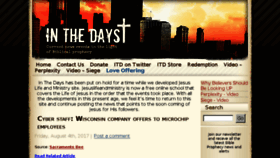 What Inthedays.com website looked like in 2017 (6 years ago)