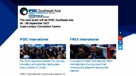 What Ifsec.events website looked like in 2017 (6 years ago)