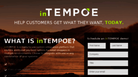 What Intempoe.com website looked like in 2017 (6 years ago)