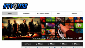 What Iptv4less.com website looked like in 2017 (6 years ago)