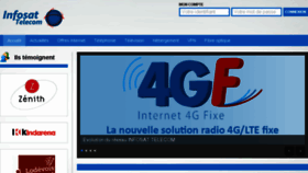 What Infosat-telecom.fr website looked like in 2017 (6 years ago)