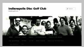 What Indydiscgolf.com website looked like in 2017 (6 years ago)