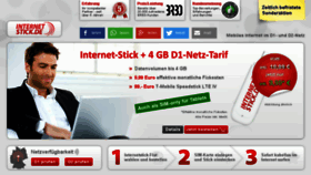 What Internetstick.de website looked like in 2017 (6 years ago)