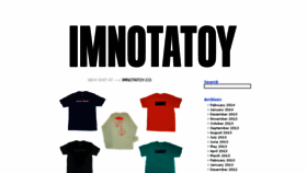 What Imnotatoy.com website looked like in 2017 (6 years ago)